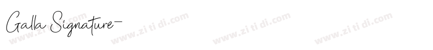 Galla Signature字体转换